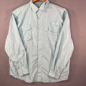 Walnut Creek Mens Fishing Shirt XL Blue Vented Long Sleeve‎ Outdoor